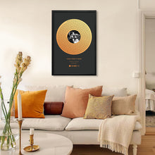 Load image into Gallery viewer, Custom Song Lyrics Poster Canvas Wall Art Couples Valentines Day Gifts For Man Music Vinyl Record Cool Picture For Your House